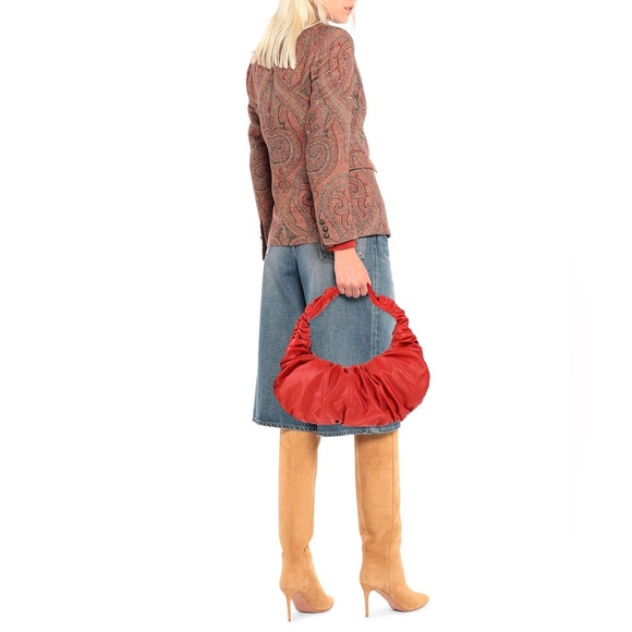 NWT - Liviana Conti ~$450 MSRP - Large Sling Bag in Red Leather - Picture 9 of 9